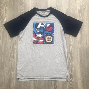 Captain America Vintage Marvel T Shirt​‎